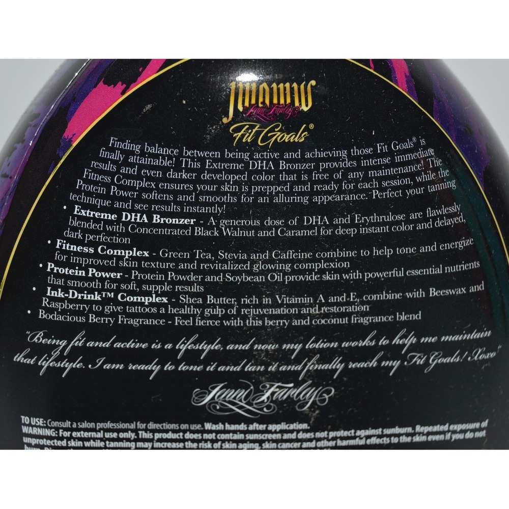 JWOWW Fit Goals Extreme DHA Bronzer Tanning Lotion 13.5 oz Jenni Farley Berry - Picture 3 of 4